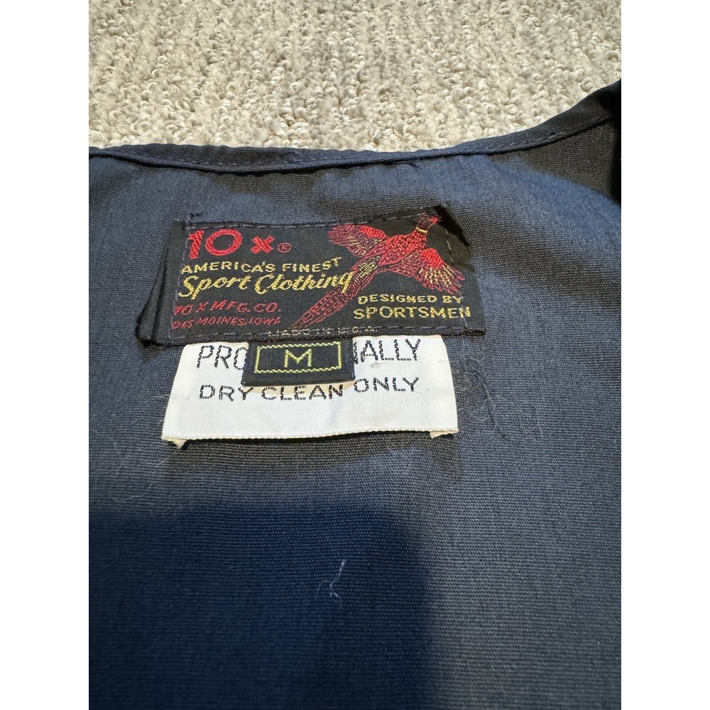 10-X America's Finest Sport clothing vest‎ Medium hunting fishing USA Vintage - Picture 6 of 8